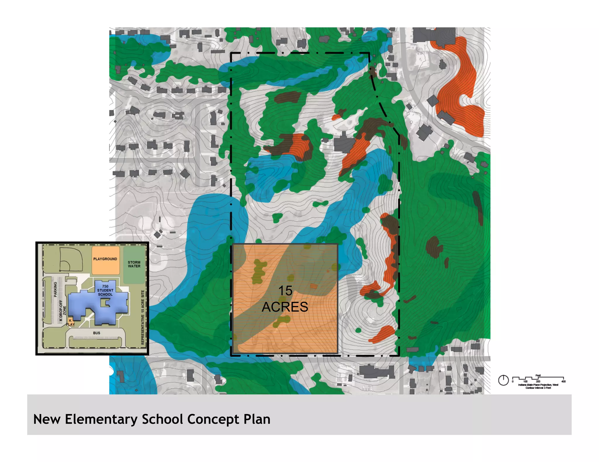New Elementary School Concept Plan
15
ACRES
 