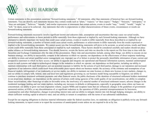 SAFE HARBOR
2
Certain statements in this presentation constitute “forward-looking statements.” All statements, other than statements of historical fact, are forward-looking
statements. You can identify such statements because they contain words such as “plans,” “expects,” or “does expect,” “budget,” “forecasts,” “anticipates,” or
“does not anticipate,” “believes,” “intends,” and similar expressions or statements that certain actions, events or results “may,” “could,” “would,” “might,” or
“will,” be taken, occur or be achieved. Any statements that refer to expectations or other characterizations of future events, circumstances or results are
forward-looking statements.
Forward-looking statements necessarily involve significant known and unknown risks, assumptions and uncertainties that may cause our actual results,
performance and achievements in future periods to differ materially from those expressed or implied by such forward-looking statements. Although we have
attempted to identify important risk factors that could cause actual actions, events or results to differ materially from those described in or implied by our
forward-looking statements, a number of factors could cause actual results, performance or achievements to differ materially from the results expressed or
implied in the forward-looking statements. We cannot assure you that forward-looking statements will prove to be accurate, as actual actions, results and future
events could differ materially from those anticipated or implied by such statements. These factors should be considered carefully and readers should not place
undue reliance on forward-looking statements. You should, however, review the factors and risks we describe in the reports we file from time to time with the
Securities and Exchange Commission after the date of this presentation. These risks and uncertainties include, among other things: our ability to execute on our
business strategy; our ability to successfully compete in the industries in which we operate; our dependence on the effectiveness of direct response marketing;
our ability to retain and attract qualified senior management; any improper use of or failure to protect the personally identifiable information of past, current and
prospective customers to which we have access; our ability to upgrade and integrate our operational and financial information systems, maintain uninterrupted
access to such systems and adapt to technological changes in the industries in which we operate; our dependence on third parties, including our ability to
maintain relationships with such third parties and our potential exposure to liability for the actions of such third parties; damage to our reputation and increased
regulation of our industries which could result from unfavorable press reports about our business model; the accuracy of the estimates and assumptions of our
financial models; infringement of our trademarks or service marks; our ability to maintain our state licenses or obtain new licenses in new markets; changes in,
and our ability to comply with, federal, state and local laws and regulations governing us; our business model being susceptible to litigation; our ability to
continue to purchase structured settlement payments and other financial assets; the public disclosure of the identities of structured settlement holders maintained
in our proprietary database; our dependence on the opinions of certain credit rating agencies of the credit quality of our securitizations; our ability to complete
future securitizations, other financings or sales on favorable terms; the insolvency of a material number of structured settlement issuers; adverse changes in the
residential mortgage lending and real estate markets, including any increases in defaults or delinquencies, especially in geographic areas where our loans are
concentrated; our ability to grow our loan origination volume, acquire MSRs and recapture loans that are refinanced; changes in the guidelines of government-
sponsored entities, or GSEs, or any discontinuation of, or significant reduction in, the operation of GSEs; potential misrepresentations by borrowers,
counterparties and other third-parties; changes in prevailing interest rates and our ability to mitigate interest rate risk through hedging strategies; our ability to
obtain sufficient working capital at attractive rates; and our ability to remain in compliance with the terms of our substantial indebtedness.
Except for our ongoing obligations to disclose material information under the federal securities laws, we undertake no obligation to publicly revise any forward-
looking statements, to report events or to report the occurrence of unanticipated events unless we are required to do so by law.
 