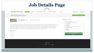 Job Details Page
 