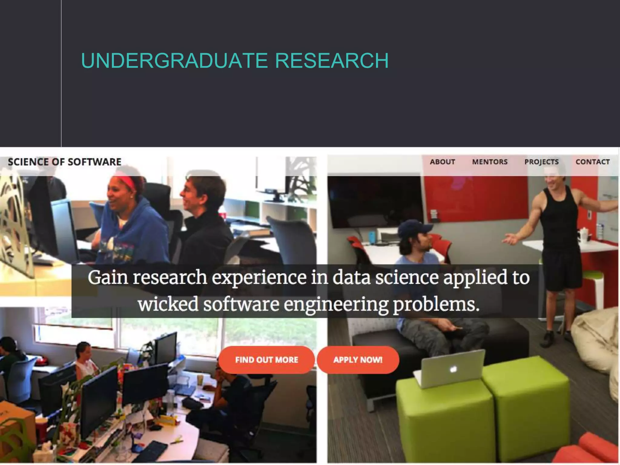 UNDERGRADUATE RESEARCH
 