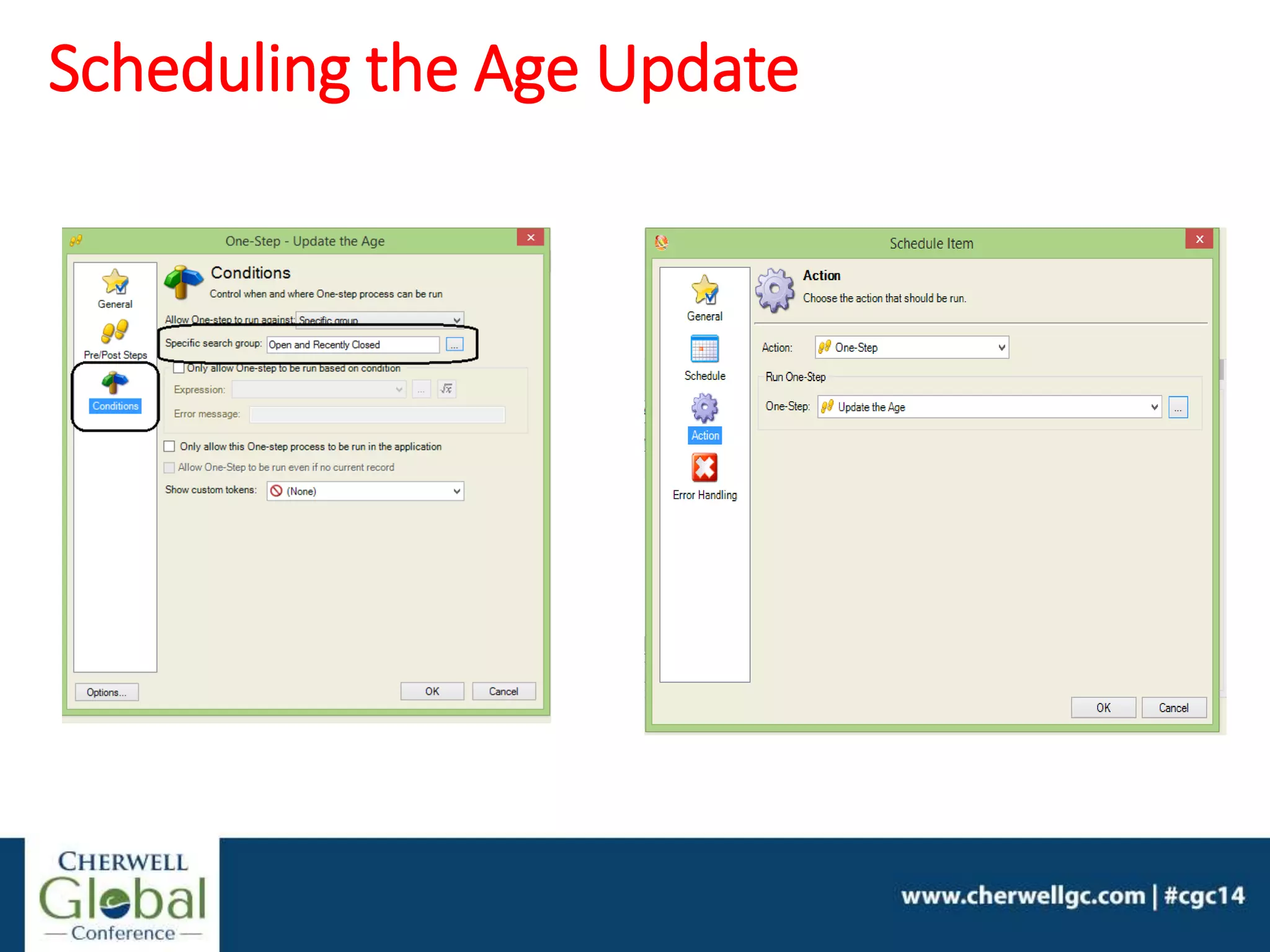 Scheduling the Age Update
 