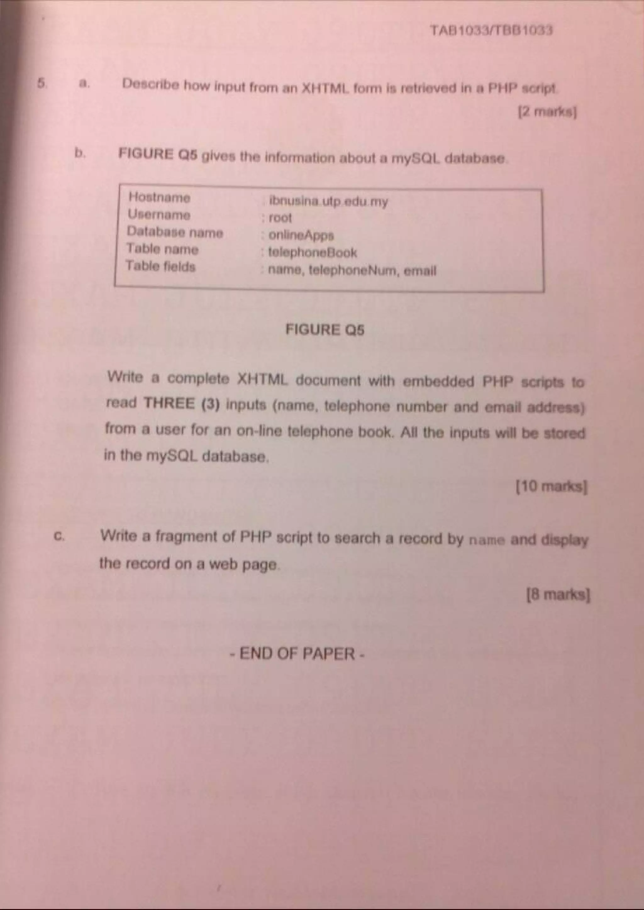 Final Paper UTP Web Development Application July 2009 | PDF