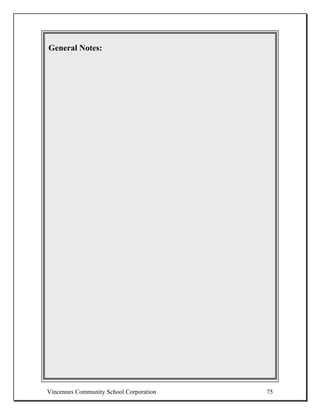 Ideas for Lesson Development
General Notes:




Vincennes Community School Corporation   75
 