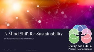 A Mind Shift for Sustainability
 
