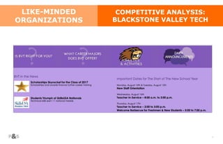 21
COMPETITIVE ANALYSIS:
BLACKSTONE VALLEY TECH
LIKE-MINDED
ORGANIZATIONS
 