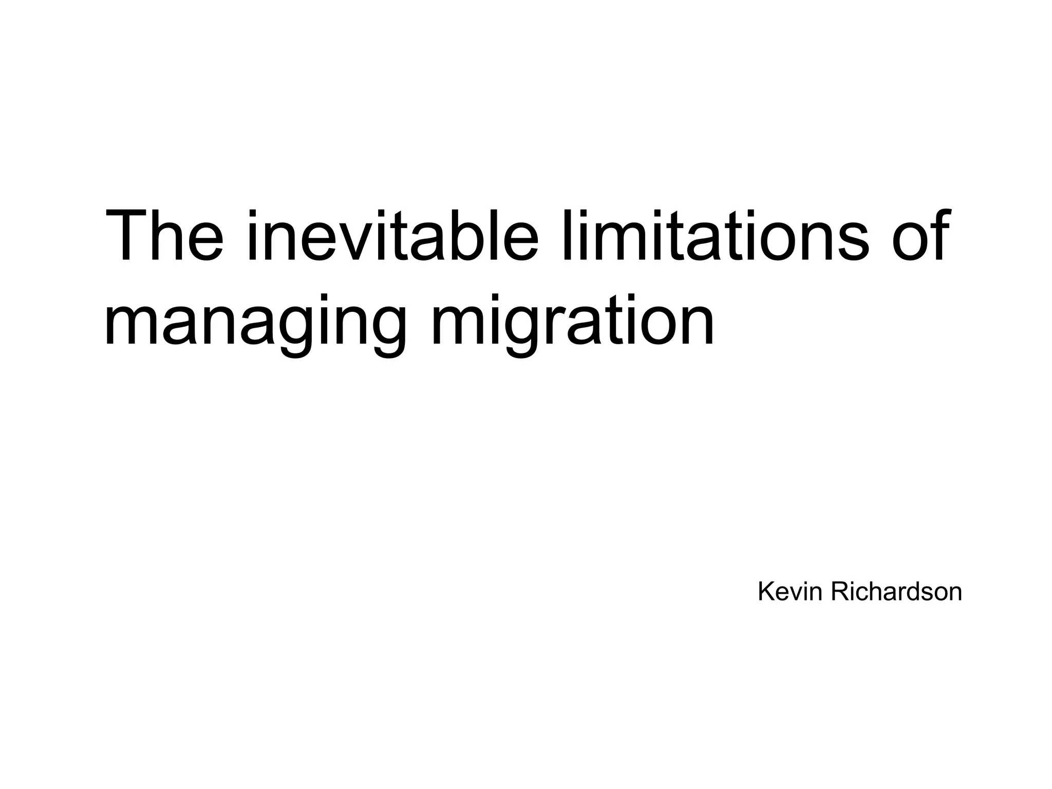 Final kevin richardson migration presentation northumbria university