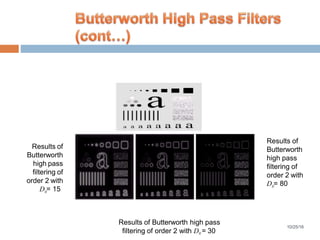 Image Enhancement using Frequency Domain Filters | PPTX