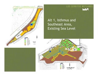 Alt 1, Isthmus and
Southeast Area,
Existing Sea Level
 