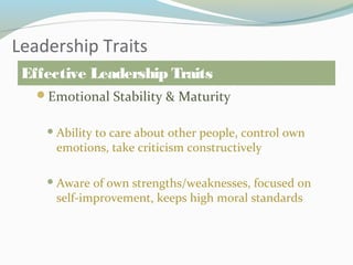 Stable Leadership Leadership Skills | PPT