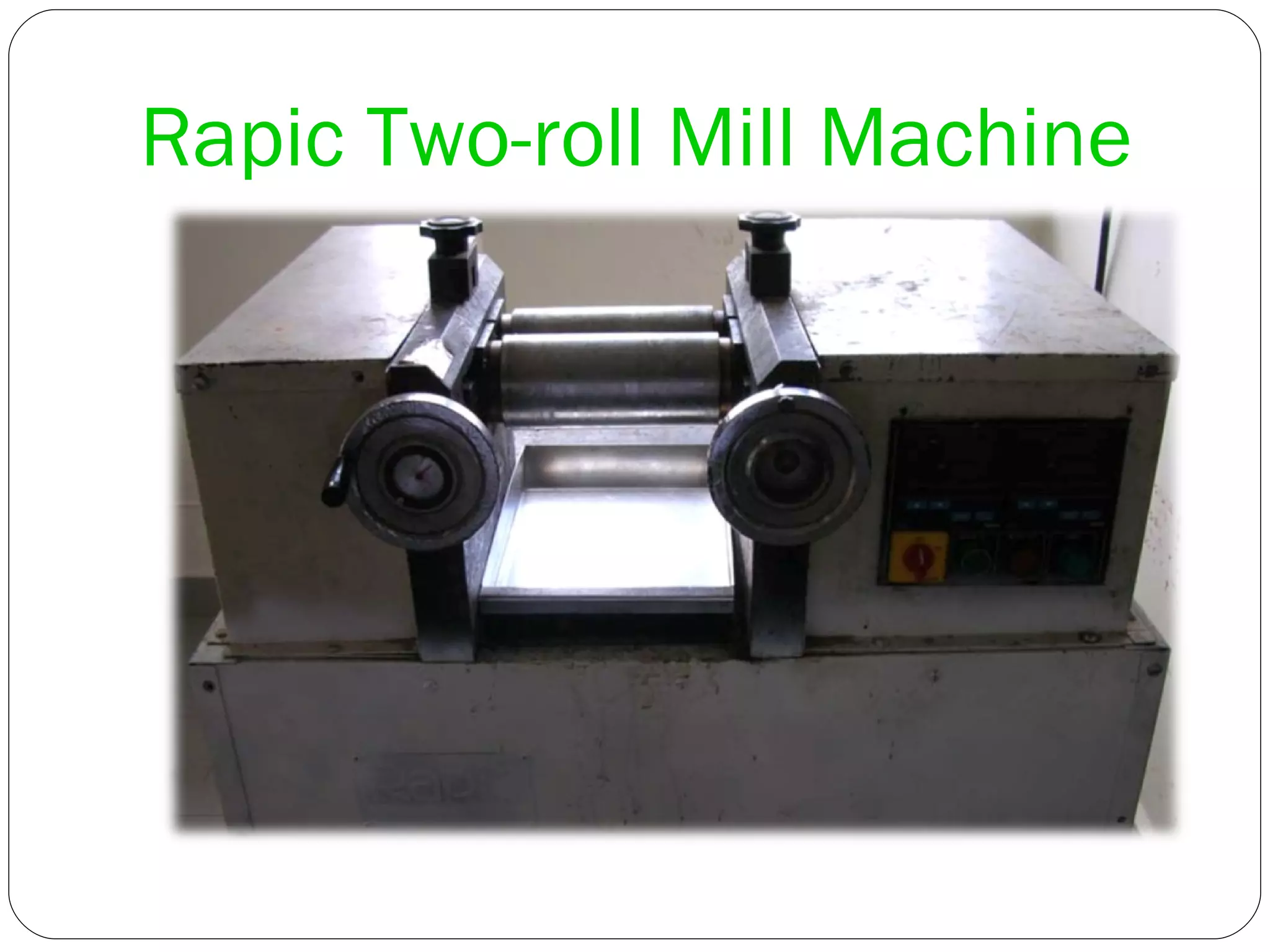 Rapic Two-roll Mill Machine 