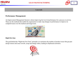 Lean Manufacturing Rework Tools Lean manufacturing | PPTX