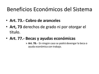 Durante su vida universitaria el sistema le ofrece:Para su desarrollo personal:Art. 86.- Unidad de bienestar estudiantil: .Art. 124.- Formación en valores y derechos..Art. 125.- Programas y cursos de vinculación con la sociedad.