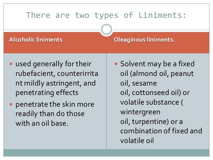 Liniments Presentation