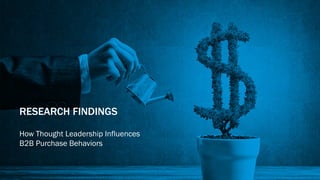 Powered by
RESEARCH FINDINGS
How Thought Leadership Influences
B2B Purchase Behaviors
 