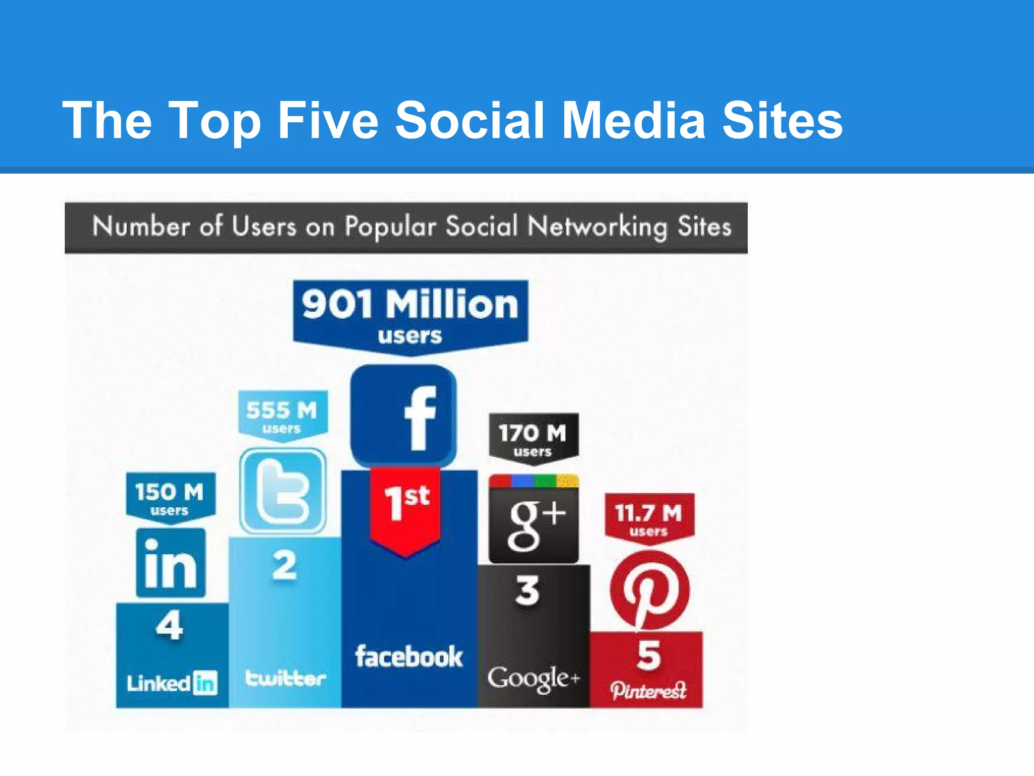 The Top Five Social Media Sites
 