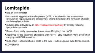 Lomitapide LIPID LOWERING THERAPY - WHAT IS TRENDING? | PPTX