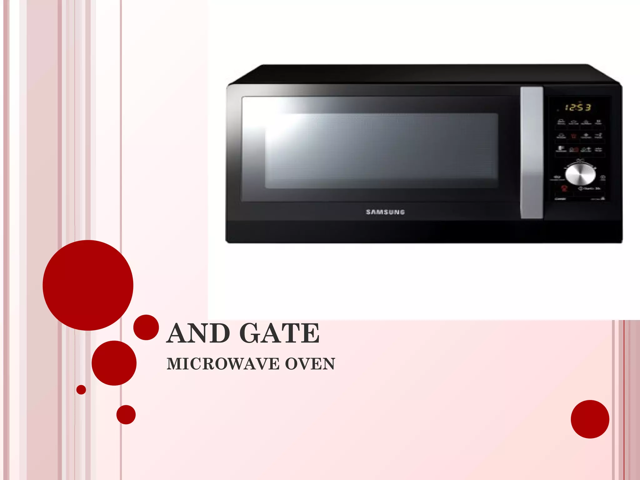 AND GATE
MICROWAVE OVEN
 