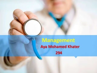 Management
Aya Mohamed Khater
       294
 