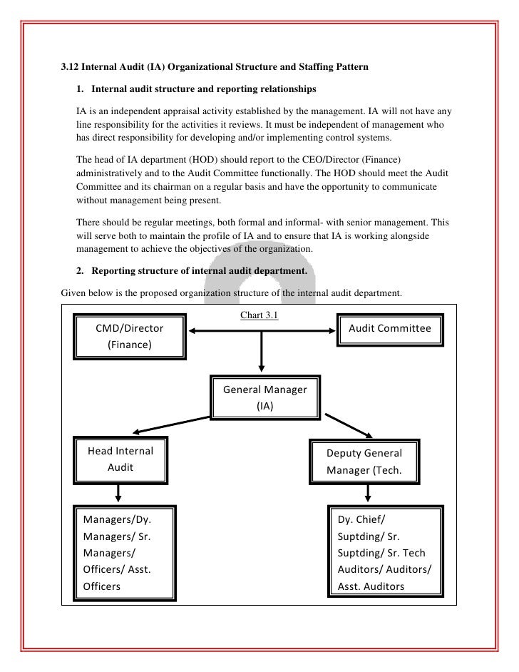 internal audit reporting