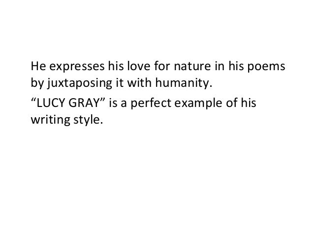 Lucy gray poem essay image