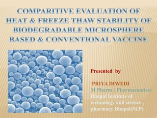 Presented by
PRIYA DIWEDI
M Pharm ( Pharmaceutics)
Bhopal Institute of
technology and science ,
pharmacy Bhopal(M.P)
 