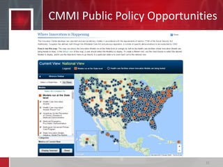 CMMI Public Policy Opportunities
31
 