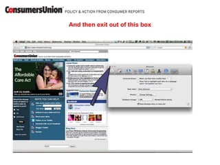 And then exit out of this box
 