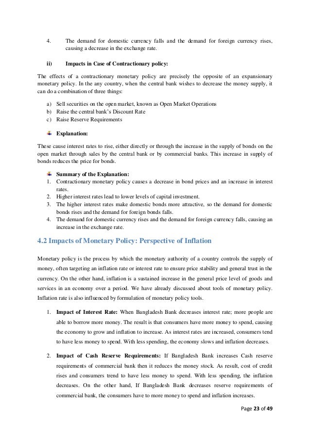 Monetary Policy In Bangladesh - 