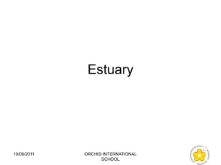 Estuary




10/09/2011   ORCHID INTERNATIONAL
                   SCHOOL
 