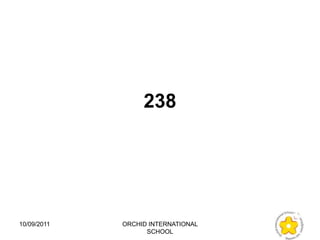 238




10/09/2011   ORCHID INTERNATIONAL
                   SCHOOL
 