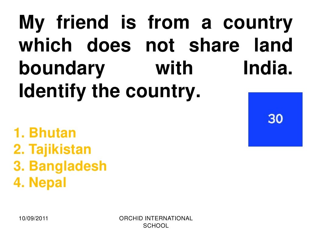 Social Science Quiz 2011