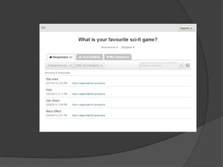 Final major project pitch