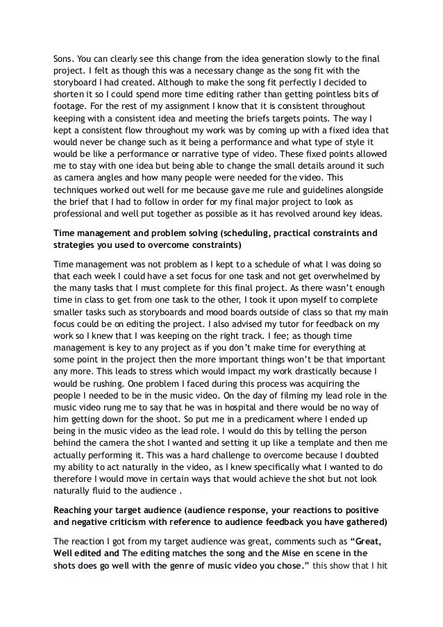 How to write a final major project evaluation 06 image