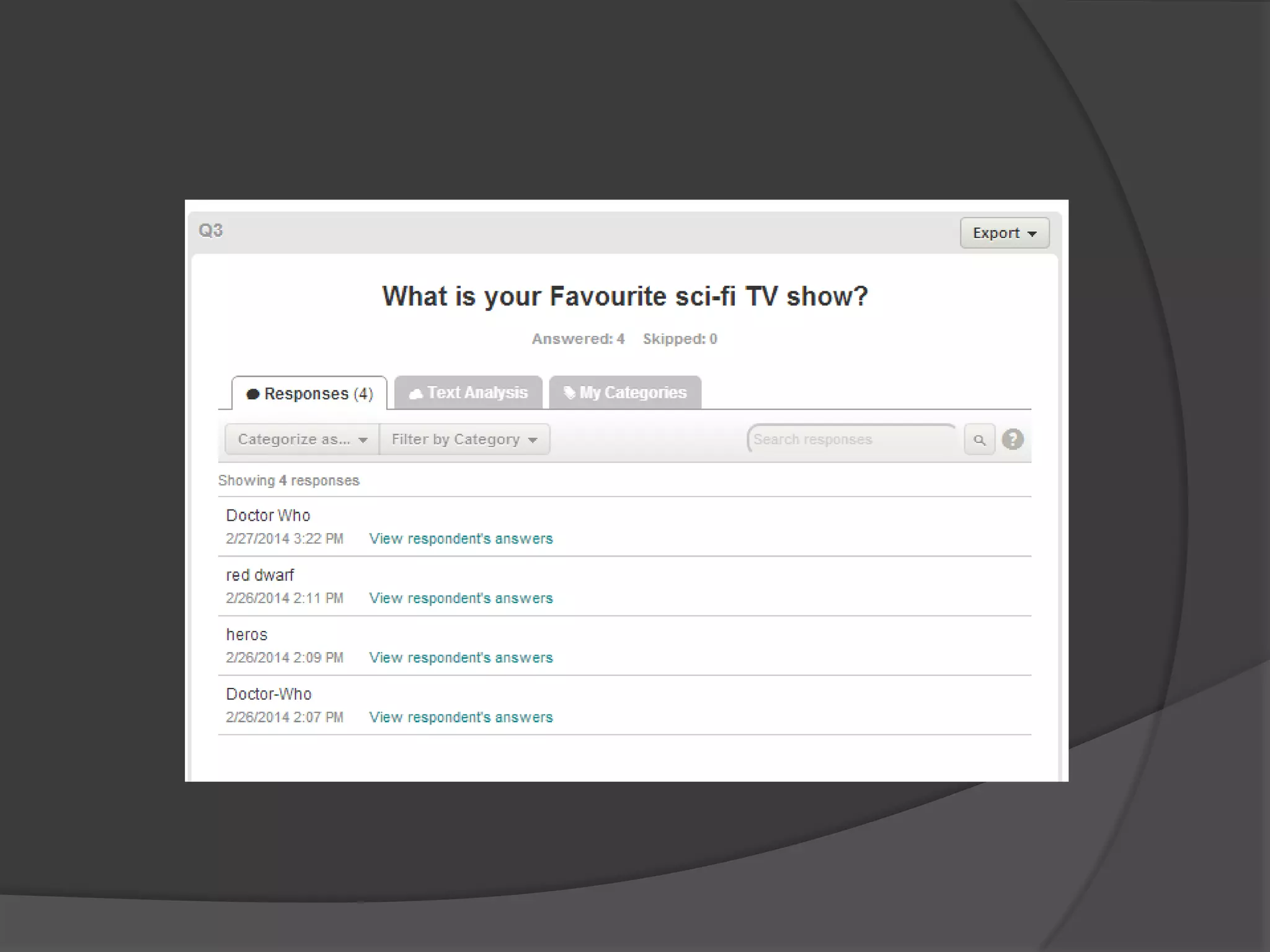 Final major project market research