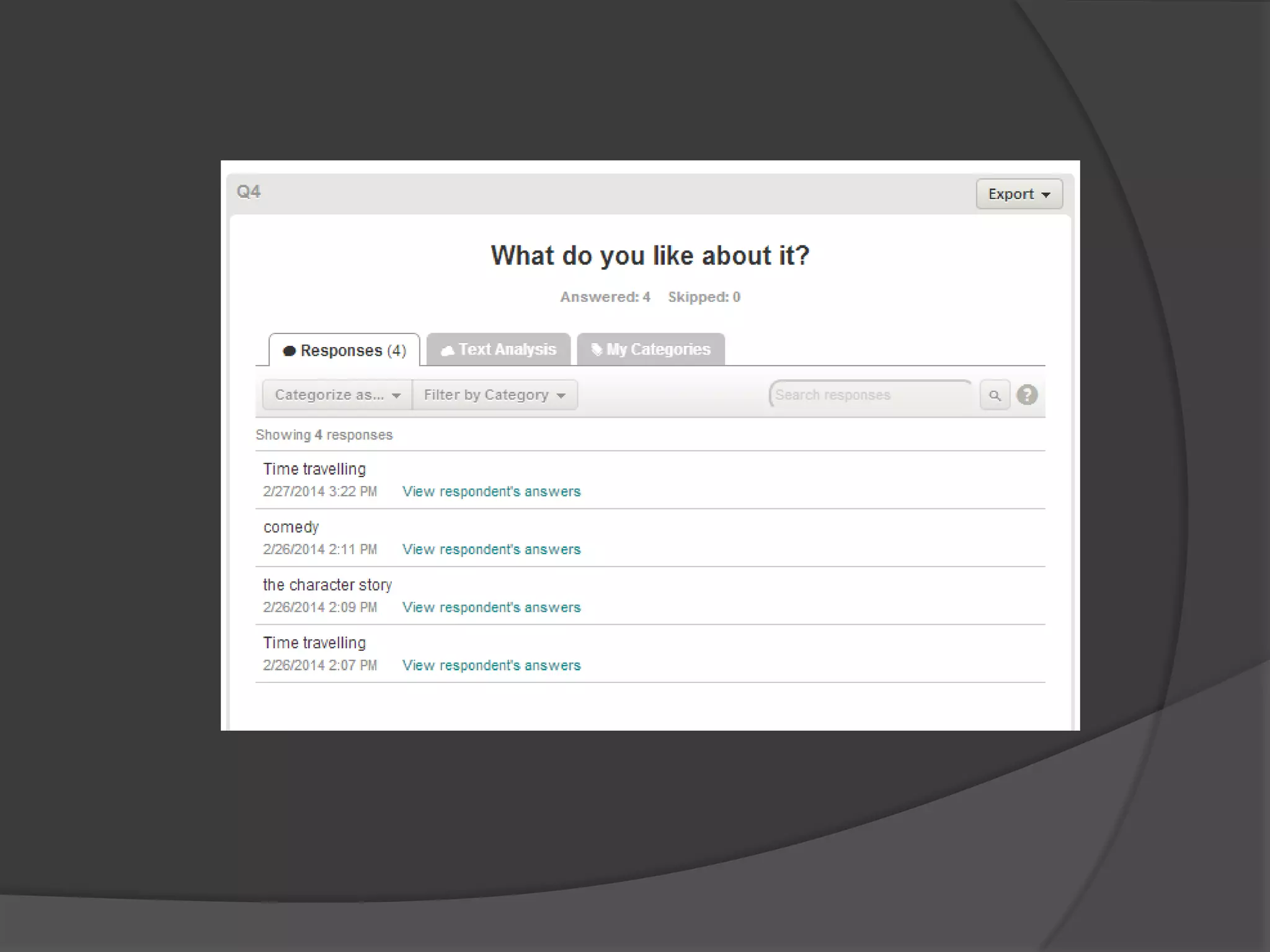 Final major project market research
