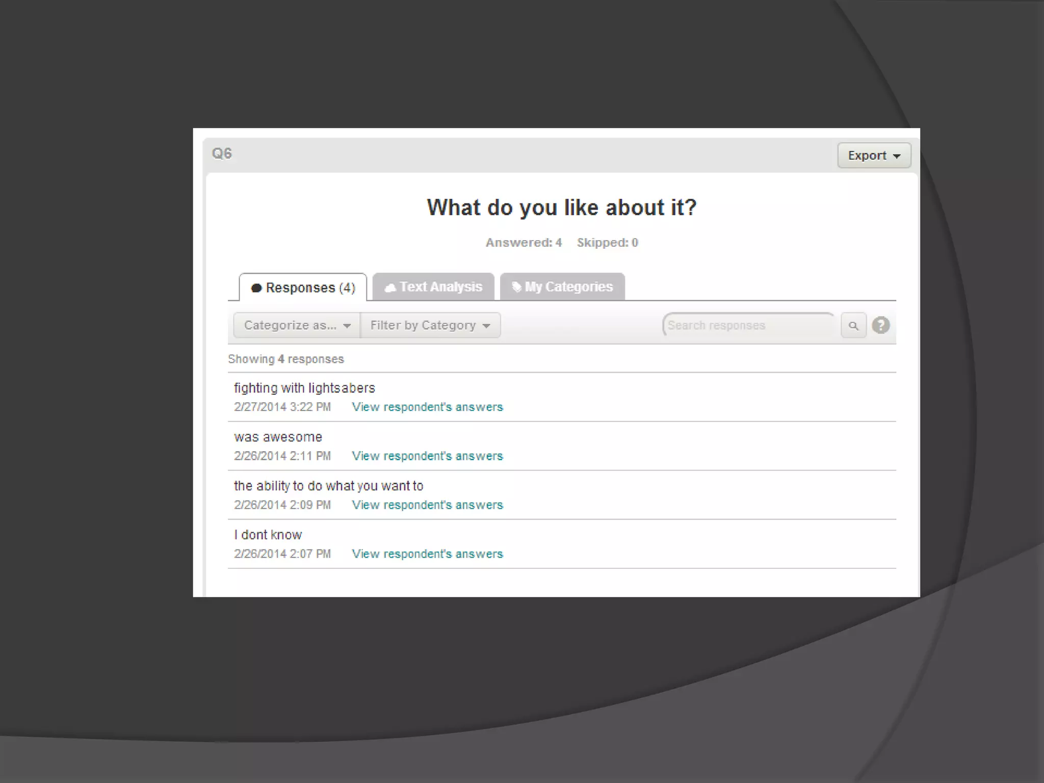 Final major project market research