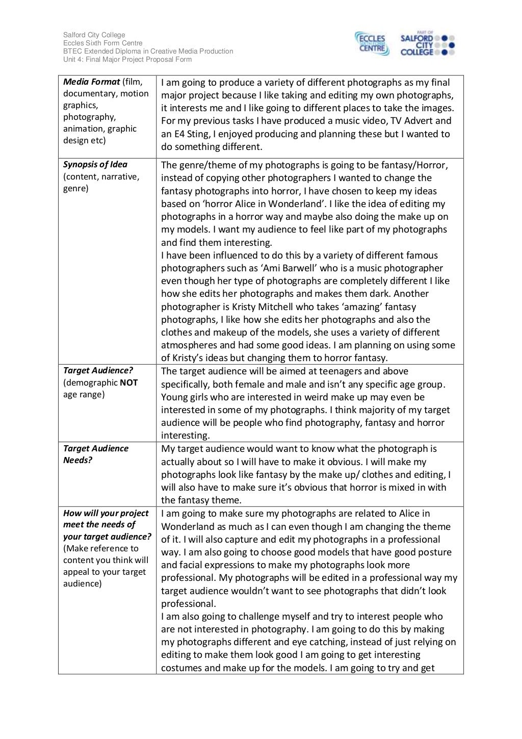 8 2 final project ii submission professional relevance essay picture