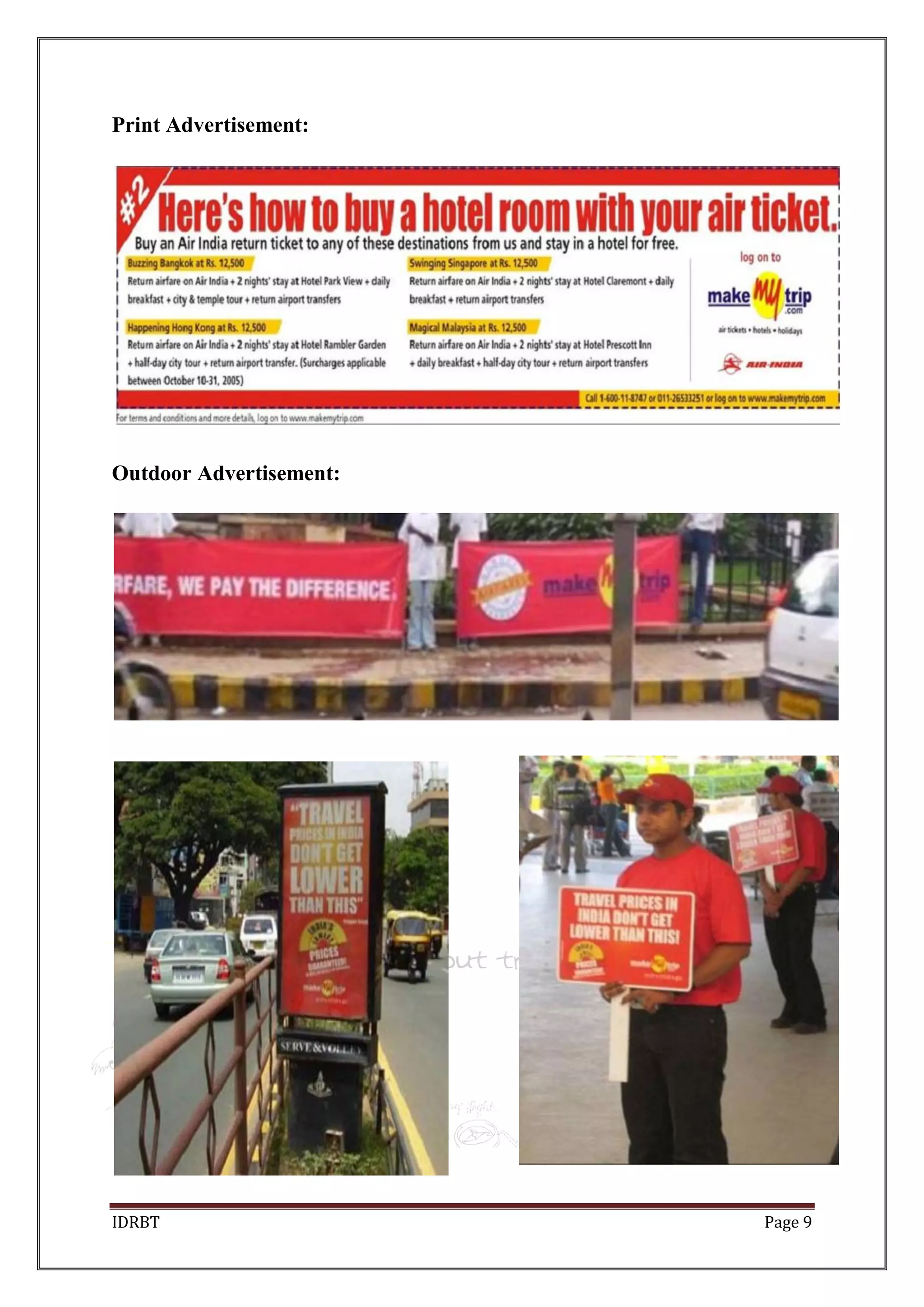IDRBT Page 9
Print Advertisement:
Outdoor Advertisement:
 