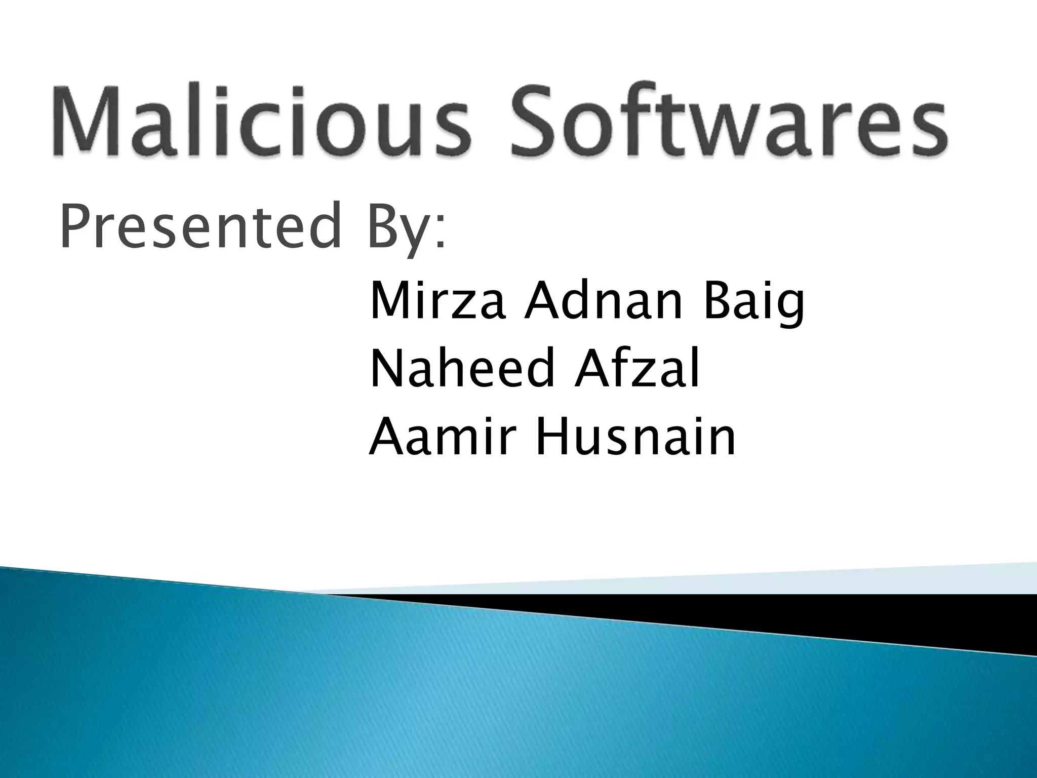 Presented By:
Mirza Adnan Baig
Naheed Afzal
Aamir Husnain
 