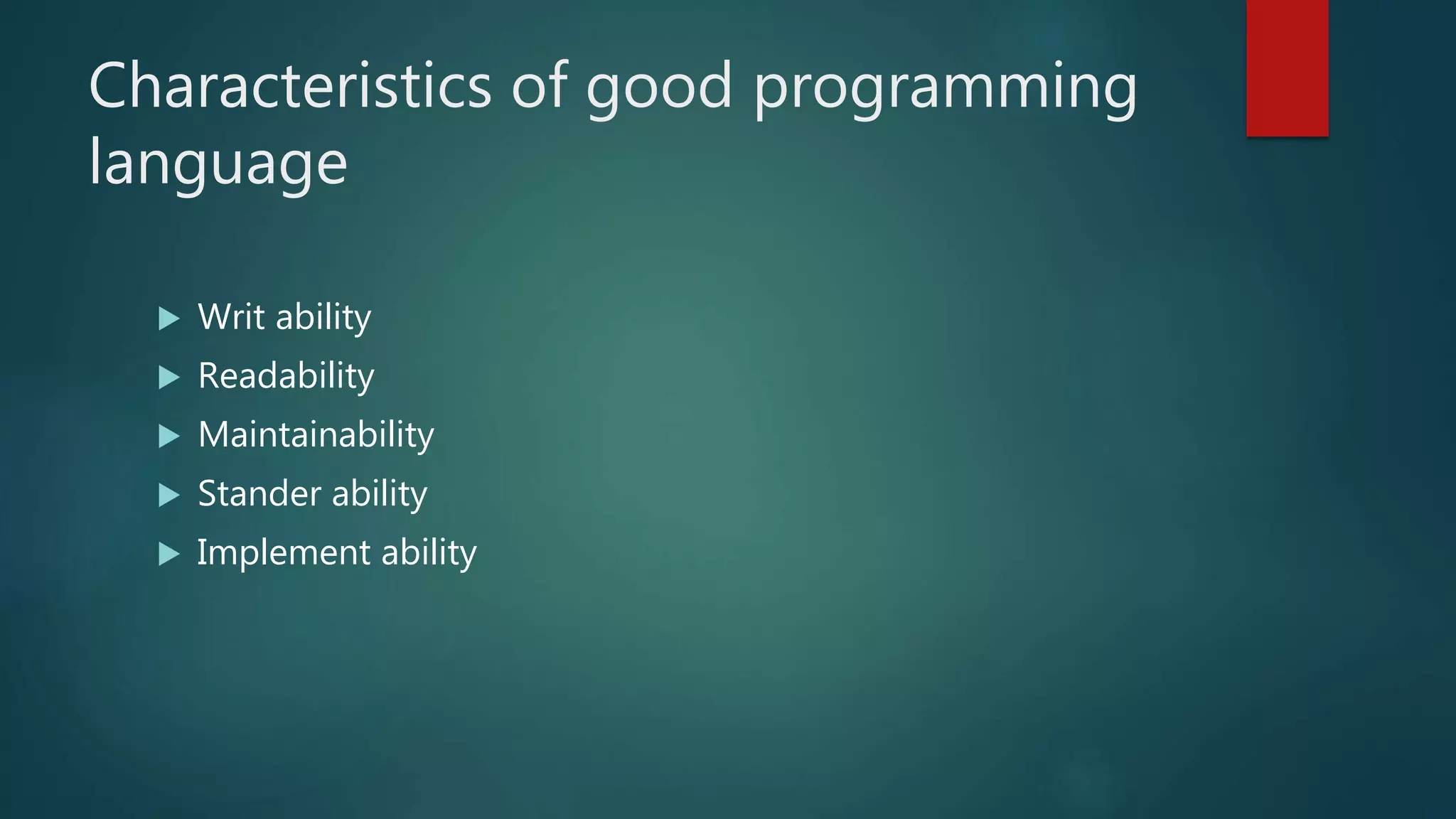 introduction to programming languages | PPTX