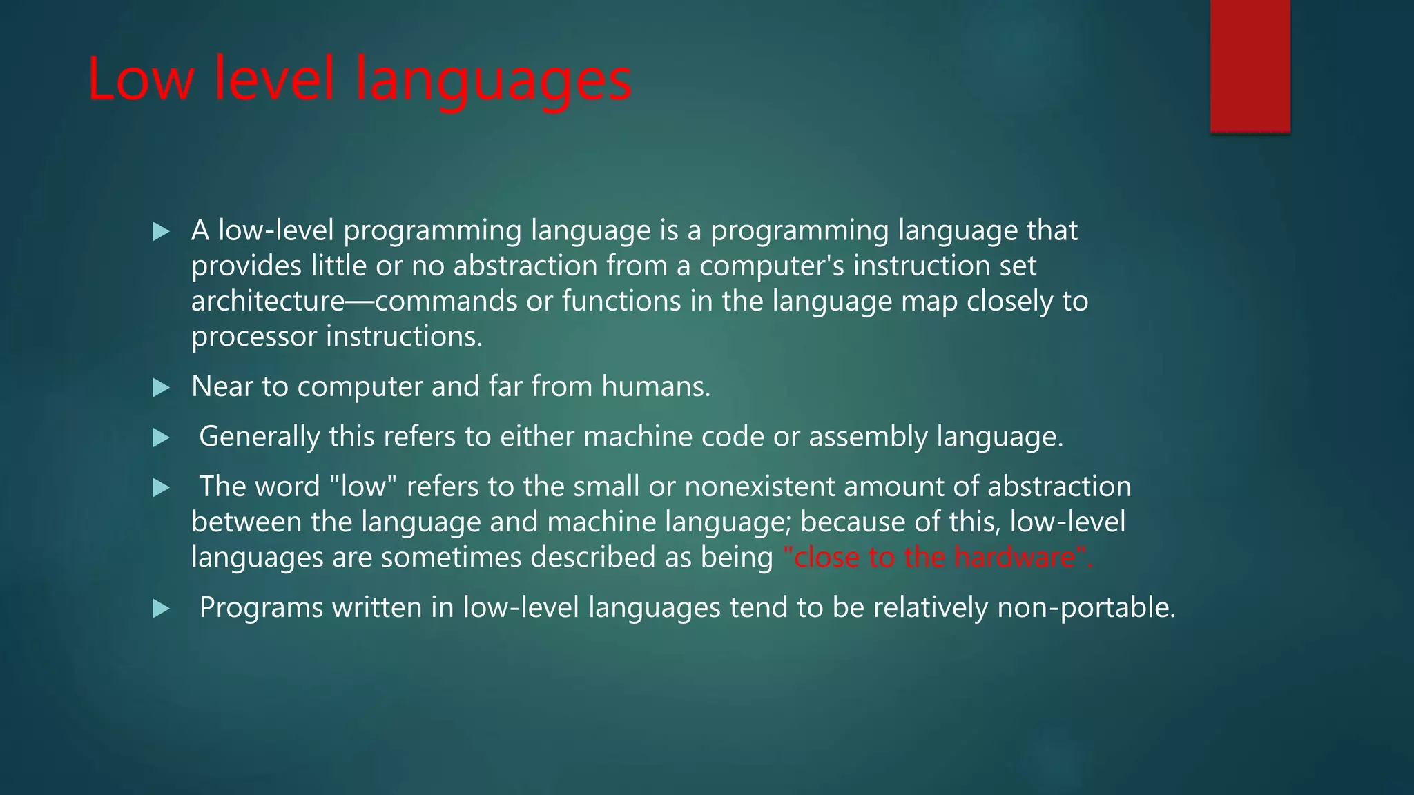 introduction to programming languages | PPTX
