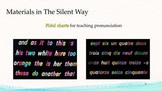 Materials in The Silent Way
for teaching pronunciation
22
 