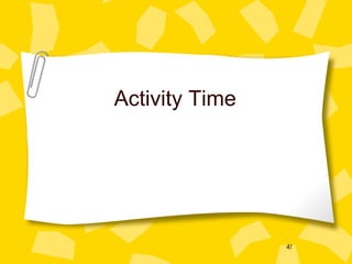 Activity Time 