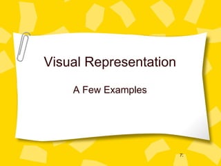 Visual Representation A Few Examples 