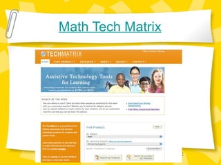 Math Tech Matrix 
