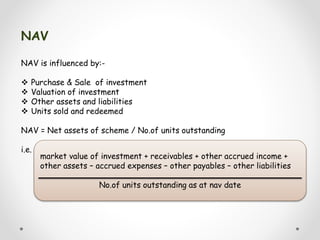 MBA Sem 2 PPT of Mutual Fund | PPTX