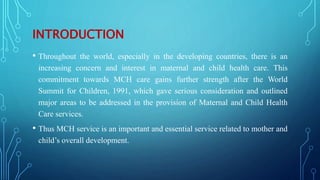 Introduction to Maternal and Child Health | PPTX