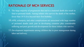Introduction to Maternal and Child Health