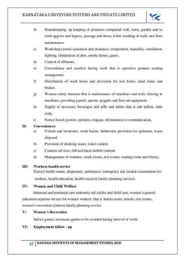 thesis on employee welfare measures thesis on employee welfare measures
