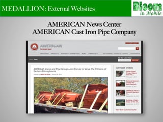 MEDALLION: External Websites
AMERICAN News Center
AMERICAN Cast Iron Pipe Company
 